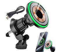 Supporto per auto - Supporto per telefono a ricarica rapida - Ricarica rapida wireless forte supporto da cruscotto per accessori auto presa stabile