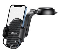 SUPPORTO PER AUTO UGREEN LP405, compatibile con smartphone 4,7-6,9", ventosa, 360°, TPU