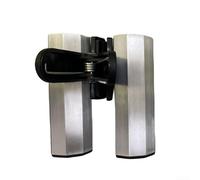 Supporto per bacchette con doppio morsetto a molla regolabile in metallo per mantenere le bacchette sicure e pronte all'uso (B)