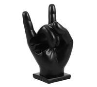 Supporto per Bacchette da Batteria Gesto Rock in Resina Nera | Regolabile in Altezza e Angolazione, Esposizione Decorativa, per Studenti di Musica e Prove in Band