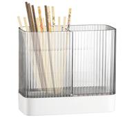 Supporto per bacchette da parete, supporto adesivo per utensili da cucina con fori di scarico, grande portautensili diviso per bancone della cucina, parete della sala da pranzo