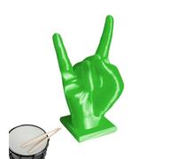 Supporto per bacchette per batteria, supporto per bacchette a mano, supporto per bacchette in resina roccia, supporto per bacchette per batteristi, espositore per bacchette, accessori per bacchette