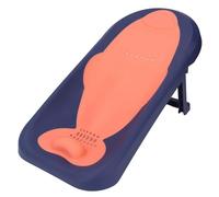 Supporto per Bagnetto con Sedile Pieghevole Antiscivolo per la Protezione della Colonna Vertebrale, Supporto per Bagnetto Ad Asciugatura Rapida per Lavandino o Vasca da Bagno (Blu scuro)