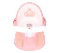 Supporto per Bagnetto, Maniglia Comoda, Sedile Morbido, Seggiolino per Bagnetto, Antiscivolo per il Bagno (PINK)