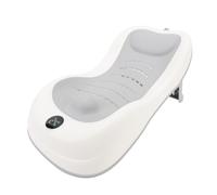 Supporto per Bagnetto per Vasca con Design Morbido e di Supporto, Supporto Pieghevole per Vaschetta per Neonati, Termometro e Fondo Antiscivolo, Elementi Essenziali per il (GREY)