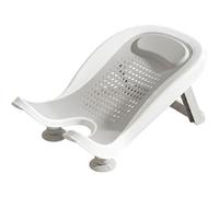 Supporto per bagnetto - Vaschetta ergonomica per neonati con ventosa e gamba, vaschetta per lavabo antiscivolo per 0-12 mesi - Grigio