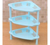 Supporto per Bagno, Ripiano per Bagno in Piedi Sugli Scaffali del Indipendenti 3 Strati Pp Scaffale Installazione Triangolare Struttura per, Garage, Lavanderia (Triangolare)