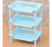 Supporto per Bagno, Ripiano per Bagno in Piedi Sugli Scaffali del Indipendenti 3 Strati Pp Scaffale Installazione Triangolare Struttura per, Garage, Lavanderia (piazza)