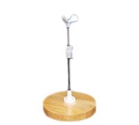 Supporto per bambola regolabile in vita Clip rotonda Base in legno Supporto
