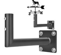 Supporto per banderuola per esterni - Supporto per tetto per banderuola | Robusto supporto per antenna TV con hardware adatto per bandiere meteorologiche di dimensioni standard