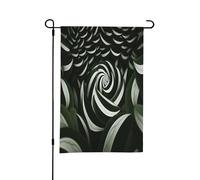 Supporto per bandiera da giardino primaverile a forma di arbusti a forma di spirale, decorazioni pasquali per esterni, resistente alle intemperie, perfetto per cortile e giardino
