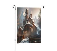 Supporto per bandiere da giardino primaverile per chiesa invernale, decorazioni pasquali per esterni, resistente alle intemperie, perfetto per cortile e giardino