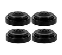 Supporto per Bandierine da Ufficio 8 Fori in Plastica, 4 Pezzi | Supporto Stabile per Miniature e Gagliardetti, Montaggio Rapido, Nero, per Banco Espositivo e Trattativa