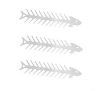 Supporto per barbecue a forma di lisca di pesce in acciaio inossidabile per grigliare per spiedini per cucinare all'aperto (S)
