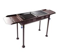 Supporto per barbecue, Griglia for barbecue Griglie a carbone Barbecue da esterno portatile Più acciaio inossidabile spessa in grill completa senza fumo