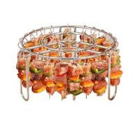 Supporto per barbecue in acciaio inossidabile - Base da 16,5 cm, resistente al calore, Shish Maker | Ristorante Casa Dining Mais Pesce Antipasto Riutilizzabile Kit di picchi in metallo