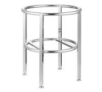 Supporto per barile in acciaio inox resistente, carrello multifunzionale per vino, pasti, friggitrice e grasso - scaffale resistente per una facile mobilità e conservazione