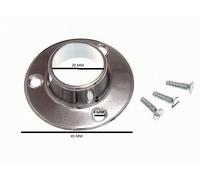 Supporto Per Barra Dell'Armadio In Rame Cromato 19mm Confezione Da 8