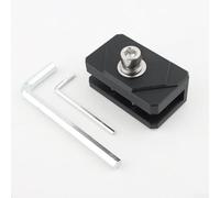 Supporto per barra luminosa per cofano, in alluminio, faro da lavoro a LED regolabile, montaggio per camion SUV per jeep, cuscinetti in gomma antiscivolo e protezione antigraffio, viti M6/M8 nere (M6)