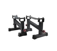 Supporto per Barre Regolabile a 5 Livelli, Rack Panca Piana 30-40cm, Piattaforma Deadlift per Palestra Domestica(Black)