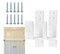 Supporto Per Barricata Per Porta Di Sicurezza - Supporto Per Travi 2x4, A U In Acciaio Solido | Staffe Di Blocco Rinforzo Ingresso Per La Casa, Garage, Configurazione Di Protezione