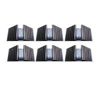 Supporto Per Barriera Animali 6 Pezzi - Supporti Per Barriera Animali | Rampa Per Box Per Bambini E Giardino Per La Casa Dei Cuccioli, Struttura Stabile E Resistente, Opzioni Di Configurazione Flessib