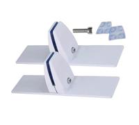 Supporto per base in metallo per , piedini regolabili per pannello a clip, confezione da 2 supporti robusti per caminetti, feste di Natale per interni, ufficio, casa, supporto in caso di freddo