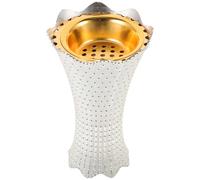 Supporto per bastoncini di incenso con bruciatore a cono di incenso in metallo