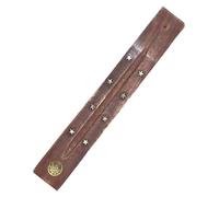 Supporto per bastoncini di incenso, in legno, realizzato a mano, per bastoncini di incenso, in legno come raccogli cenere, decorazione per la casa