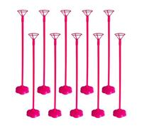 Supporto per bastoncini per p alloncini Set di supporti for palloncini da tavolo con supporto for palloncini da 30 pezzi - con base e asta for palloncini(Pink)
