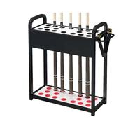 Supporto per bastone da biliardo con fori stabilizzanti e 18 slot per una soluzione ottimale per l'esposizione a pavimento e archiviazione