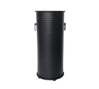 Supporto per bastone da passeggio in metallo con vassoio antigoccia e calzascarpe lungo, elegante supporto rotondo nero per un facile accesso e organizzazione di canne e calzascarpe