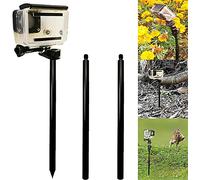 Supporto per bastone da terra per videocamere | Lunghezza regolabile | Inclinazione regolabile 1/4-20 Testa a sfera per Gopro, Trail Cameras , ideale per downhill mountain bike, pesca