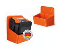 Supporto per batteria adatto per batterie STIHL AK 10, AK 20, AK 30 S, supporto da parete per batterie del sistema AK, sistema di organizzazione per batterie STIHL, supporto per 1 o 2 batterie