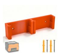 Supporto per batteria da parete per STIHL AK, organizzatore di batterie per STIHL AK 10 AK20 AK30, doppio gancio di stoccaggio, supporto parallelo, officina, garage, capannone, con 2 perni e 2 viti