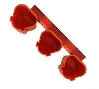 Supporto per batteria in plastica, per Bosch 10,8 V e 12 V, montaggio a parete, 3 scomparti, con meccanismo di bloccaggio, compatibile con, per batterie Bosch Power Tool