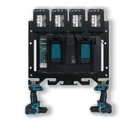 Supporto Per Batteria Makita, Supporto Da Parete 3 In 1 Per Batterie Makita Caricabatterie 18 V/14,4 V E Supporto Per Trapano Avvitatore A Batteria Stabile 4 Porta Batterie Supporto Caricabatterie