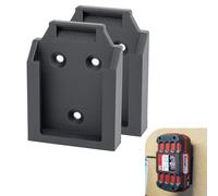 Supporto per batteria X20V, supporto da parete con serratura, compatibile Parkside batterie 20 V, PAP, 2 Ah, 4 Ah, fissaggio a vite individuale per officina, furgone (4)