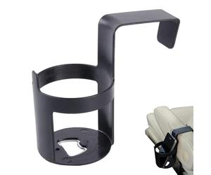 Supporto per bevande per auto, 130 x 65 x 115 mm, in ABS nero, supporto per tazza, base per accessori, per la guida quotidiana dei pendolari, controllo degli accessi alle bevande, per riporre