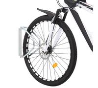 Supporto per Bici a Parete 2 pz in Acciaio Zincato