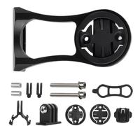 Supporto per bici anteriore per bicicletta, supporto per computer da bicicletta, regolabile, in lega di alluminio, kit di montaggio per bici da strada, per Garmin/Bryton/Cateye, action camera sportiva