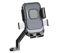 Supporto per Bicicletta Compatibile Supporto Universale Per Telefono Da Bici Girevole A 360° Supporto Per Manubrio Per Utilizzo Con Una Sola Mano Clip GPS Per Moto Scooter Per ATV(Rearview Mirror)