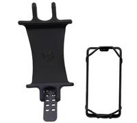 Supporto per bicicletta in silicone, supporto per cellulare a 360°, altamente elastico, assorbimento degli urti, supporto universale per bicicletta per adulti, antiscivolo, a quattro angoli, morsetto