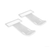 Supporto per biglietti di parcheggio per parabrezza auto, a forma di T, in plastica trasparente, organizer per permessi di veicoli, biglietti da visita, liste della spesa, 7,5 x 4 cm, 1 o 2 o 4