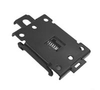 Supporto per binario di montaggio DIN Rail da 35 mm per c45, set di adattatori in lega di alluminio, per relè, fusibile, armadietto contatore, 80,5 x 44 mm (nero)