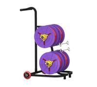 Supporto per Bobine di Filo, Carrello portacavi trasportabile da 8 Bobine con Ruote, portabobine/distributore, Cuscinetto Indipendente per Uso Industriale e al Dettaglio (4 Bobine)