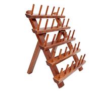 Supporto per Bobine di Filo, Organizer per Fili da Cucito, scaffale a 30 Fili, Stazione di stoccaggio a Bobina Light Weight con Gambe Pieghevoli per Uncinetto, Cucito da Tavolo