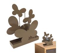 Supporto per bobine di mosche Fly Coil Rack, creativo in acciaio con design a farfalla, portatile, leggero, per famiglia, amici