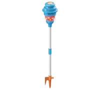 Supporto per bolle, supporto per bolle 2 in 1 e giocattolo spray, lampada stradale con luci e suoni, altezza regolabile per bambini, blu, 36, 22-40, 94 pollici