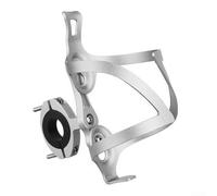 Supporto per bollitore per bicicletta in lega di alluminio, base regolabile per mountain bike e bici da strada, rapido accesso al supporto per idratazione, colore nero, design leggero (G)